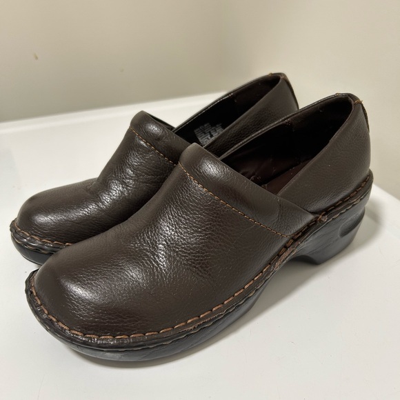 Sonoma Leather Clogs Brown Size 8.5 - Picture 1 of 10